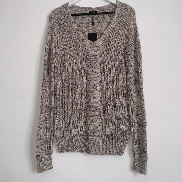 LINE | cable Knit Sweater V Neck Size small - Picture 1 of 11